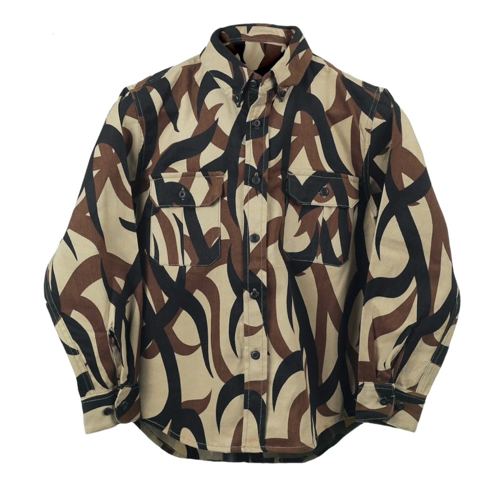 ASAT camo 2 pocket Youth button up shirt
